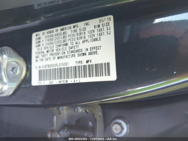 Photo 8 VIN: 5J8TB3H32FL015051 - ACURA RDX 