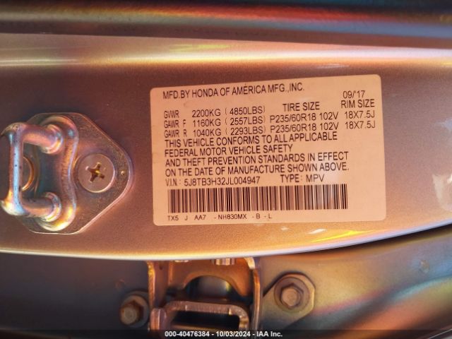 Photo 8 VIN: 5J8TB3H32JL004947 - ACURA RDX 