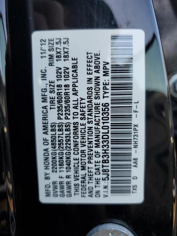 Photo 12 VIN: 5J8TB3H33DL010356 - ACURA RDX 