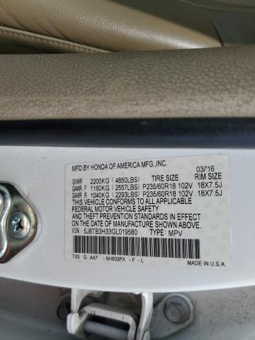 Photo 12 VIN: 5J8TB3H33GL019580 - ACURA RDX 