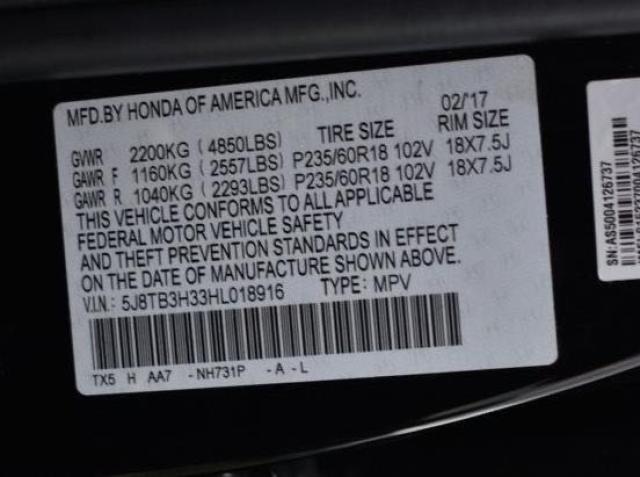 Photo 9 VIN: 5J8TB3H33HL018916 - ACURA RDX 