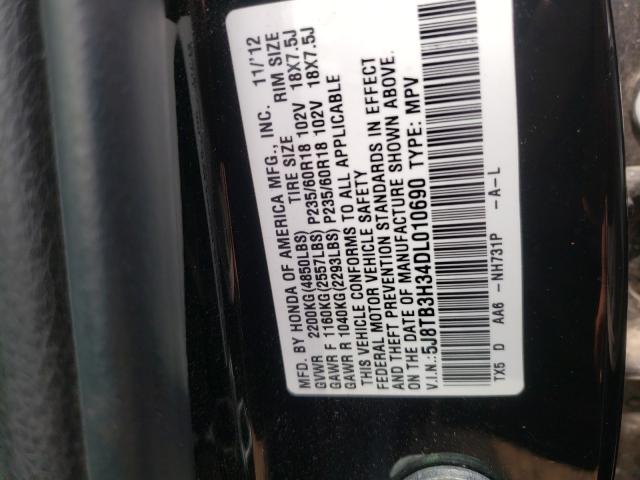 Photo 9 VIN: 5J8TB3H34DL010690 - ACURA RDX 