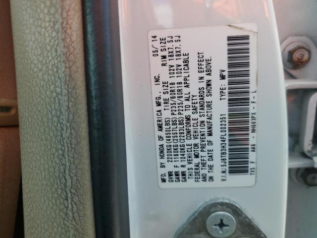 Photo 12 VIN: 5J8TB3H34FL002351 - ACURA RDX 