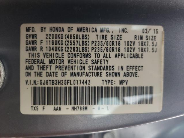 Photo 12 VIN: 5J8TB3H35FL017442 - ACURA RDX 