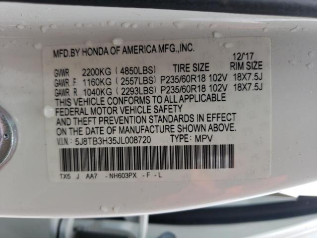 Photo 12 VIN: 5J8TB3H35JL008720 - ACURA RDX 