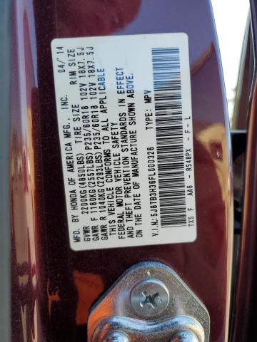 Photo 12 VIN: 5J8TB3H36FL000326 - ACURA RDX 