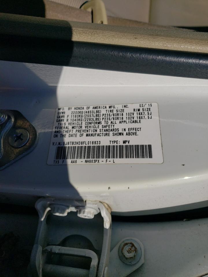 Photo 12 VIN: 5J8TB3H38FL016933 - ACURA RDX 