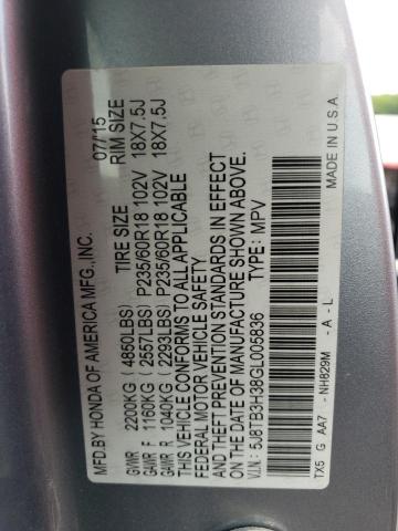 Photo 12 VIN: 5J8TB3H38GL005836 - ACURA RDX 