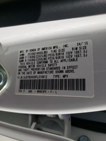 Photo 9 VIN: 5J8TB3H39FL018612 - ACURA RDX 