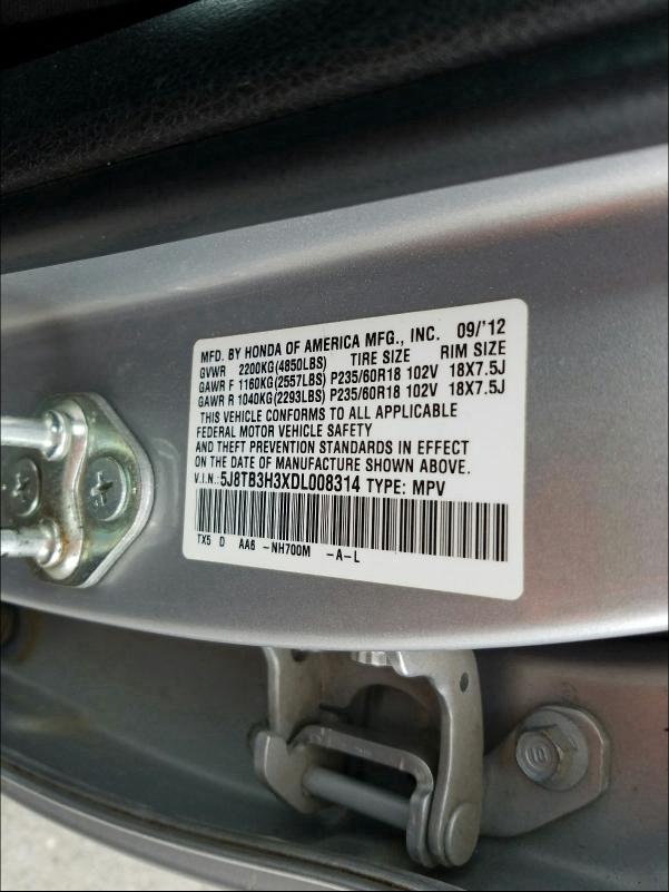 Photo 9 VIN: 5J8TB3H3XDL008314 - ACURA RDX 