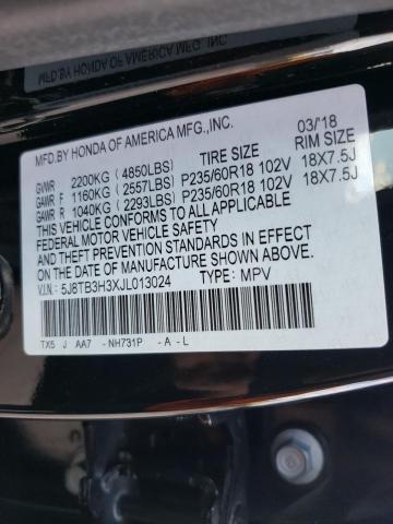 Photo 9 VIN: 5J8TB3H3XJL013024 - ACURA RDX 