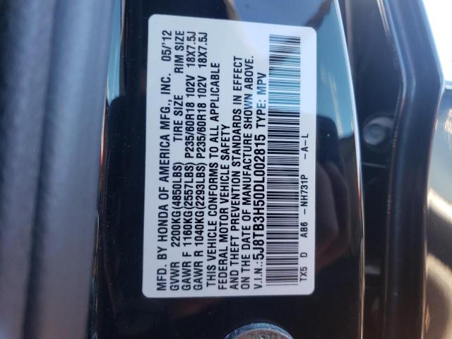 Photo 9 VIN: 5J8TB3H50DL002815 - ACURA RDX TECHNO 