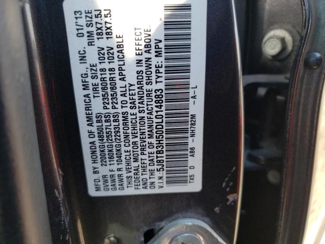 Photo 9 VIN: 5J8TB3H50DL014883 - ACURA RDX TECHNO 