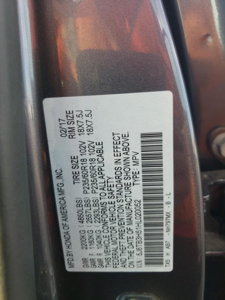 Photo 11 VIN: 5J8TB3H51HL020052 - ACURA RDX 