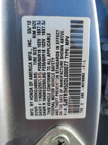 Photo 9 VIN: 5J8TB3H52DL000077 - ACURA RDX TECHNO 