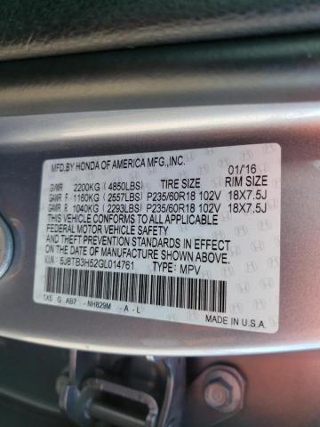 Photo 9 VIN: 5J8TB3H52GL014761 - ACURA RDX TECHNO 