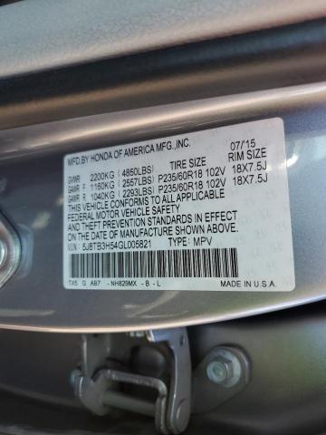 Photo 11 VIN: 5J8TB3H54GL005821 - ACURA RDX TECHNO 