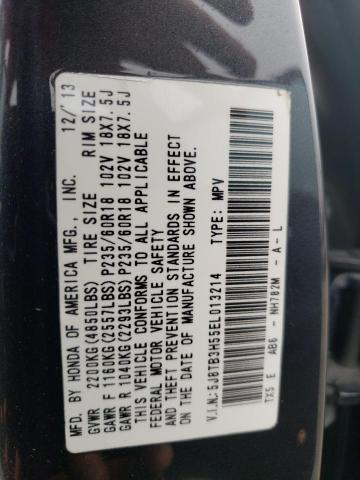 Photo 12 VIN: 5J8TB3H55EL013214 - ACURA RDX TECHNO 