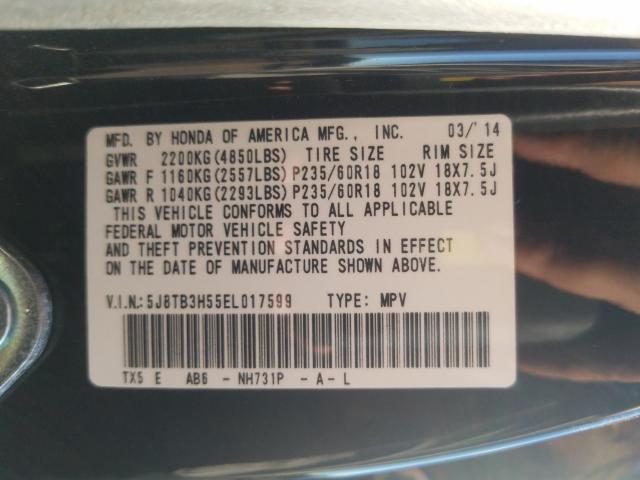 Photo 9 VIN: 5J8TB3H55EL017599 - ACURA RDX 