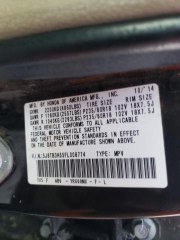 Photo 9 VIN: 5J8TB3H55FL008774 - ACURA RDX TECHNO 