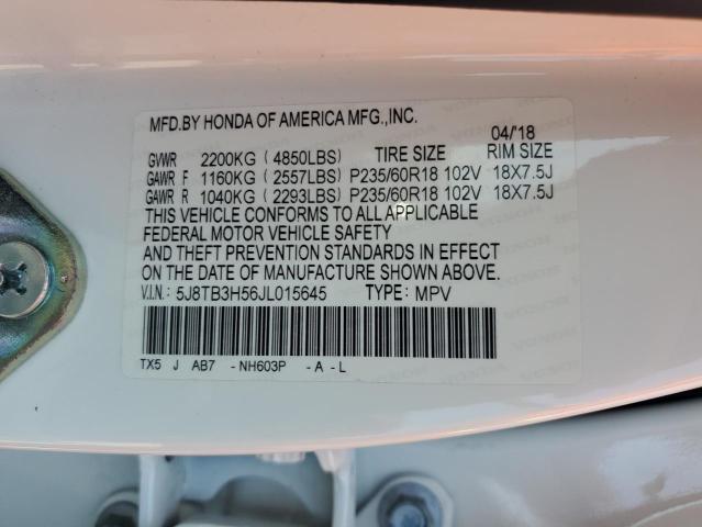 Photo 12 VIN: 5J8TB3H56JL015645 - ACURA RDX 