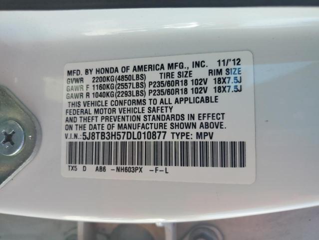 Photo 12 VIN: 5J8TB3H57DL010877 - ACURA RDX TECHNO 