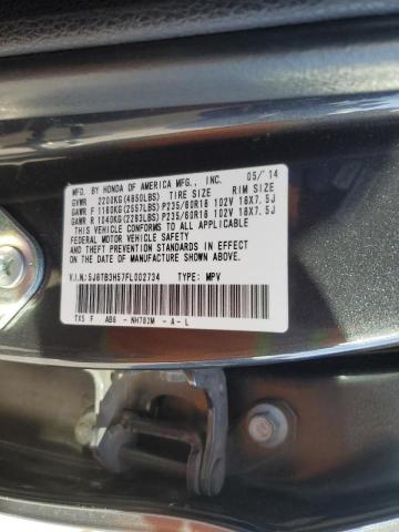 Photo 12 VIN: 5J8TB3H57FL002734 - ACURA RDX TECHNO 