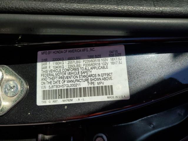 Photo 13 VIN: 5J8TB3H57GL000211 - ACURA RDX TECHNO 