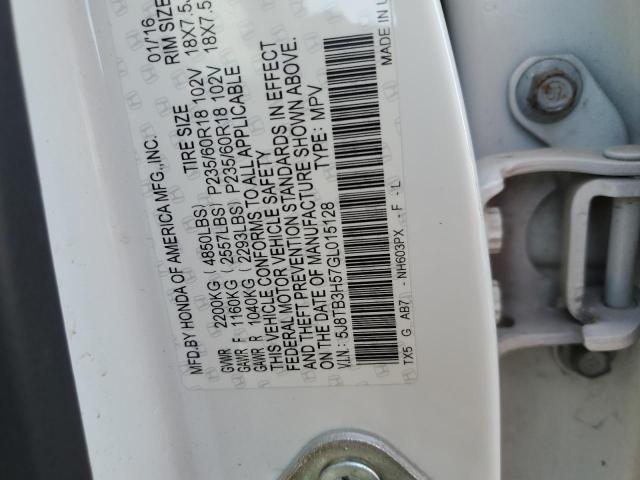 Photo 11 VIN: 5J8TB3H57GL015128 - ACURA RDX TECHNO 