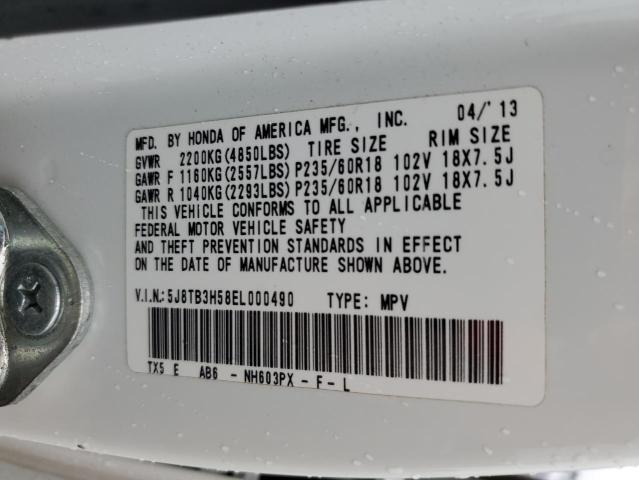 Photo 12 VIN: 5J8TB3H58EL000490 - ACURA RDX TECHNO 