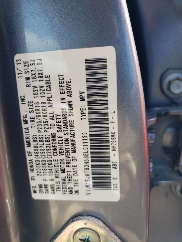 Photo 12 VIN: 5J8TB3H58EL011120 - ACURA RDX 