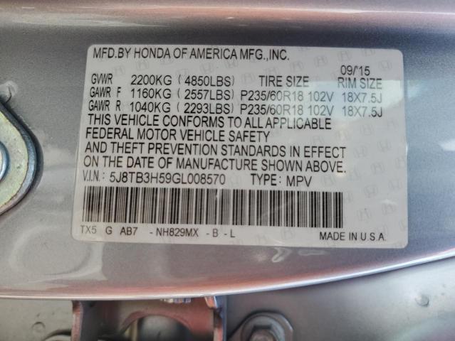 Photo 12 VIN: 5J8TB3H59GL008570 - ACURA RDX 