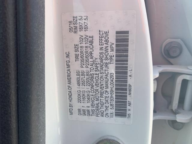 Photo 9 VIN: 5J8TB3H59HL004293 - ACURA RDX TECHNO 