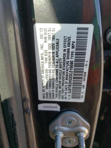 Photo 12 VIN: 5J8TB3H5XDL016690 - ACURA RDX TECHNO 