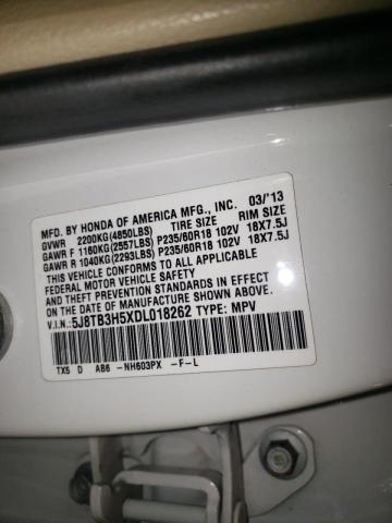 Photo 9 VIN: 5J8TB3H5XDL018262 - ACURA RDX TECHNO 