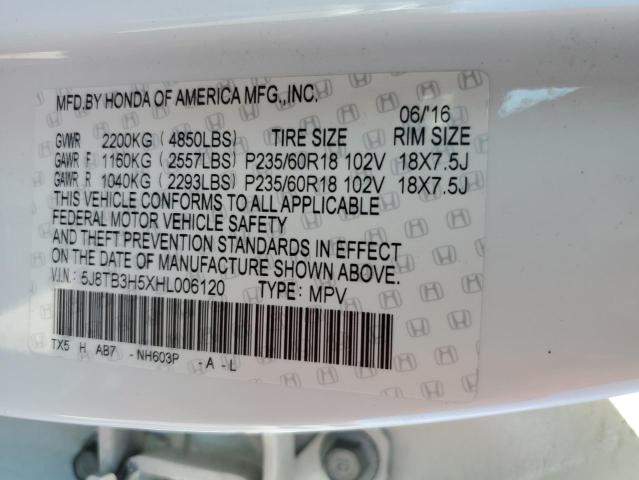 Photo 12 VIN: 5J8TB3H5XHL006120 - ACURA RDX 