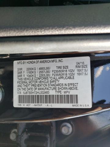 Photo 9 VIN: 5J8TB3H72HL002483 - ACURA RDX ADVANC 