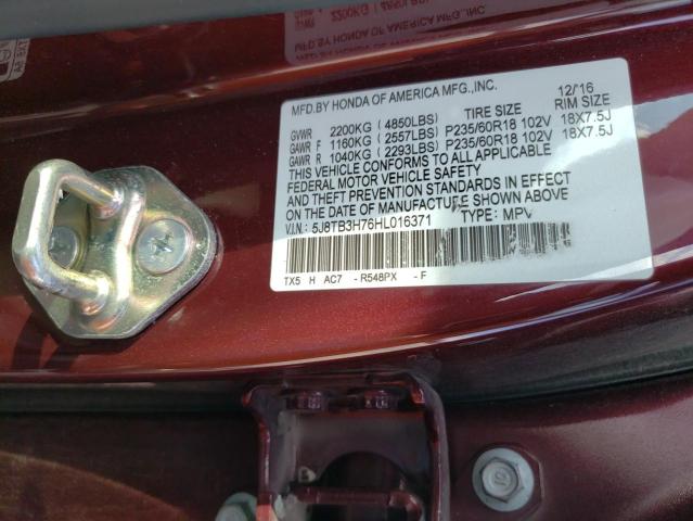 Photo 11 VIN: 5J8TB3H76HL016371 - ACURA RDX ADVANC 