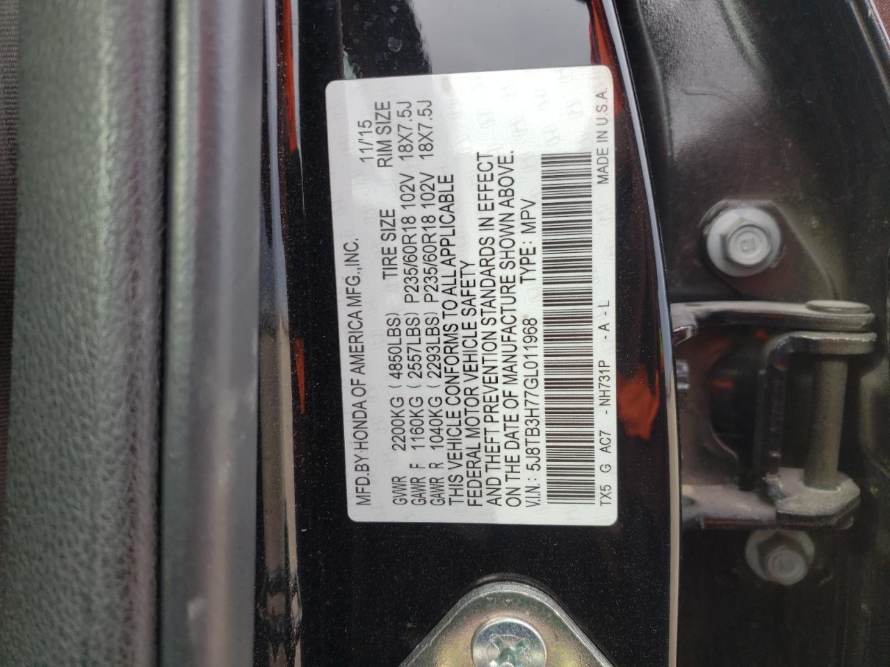 Photo 11 VIN: 5J8TB3H77GL011968 - ACURA RDX 