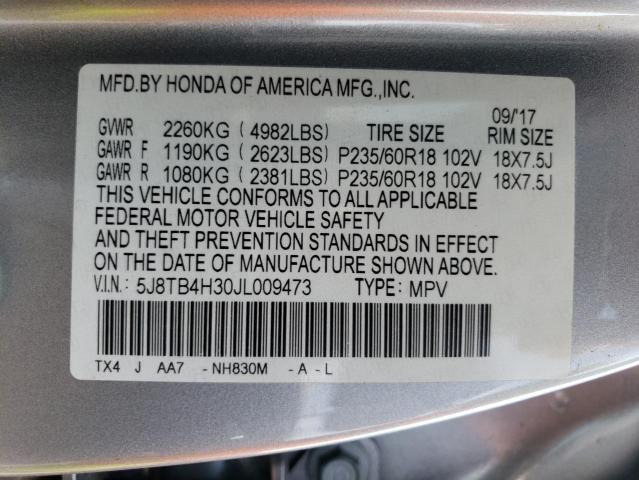 Photo 13 VIN: 5J8TB4H30JL009473 - ACURA RDX 