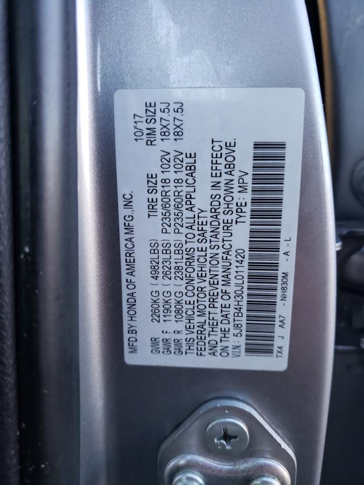 Photo 12 VIN: 5J8TB4H30JL011420 - ACURA RDX 