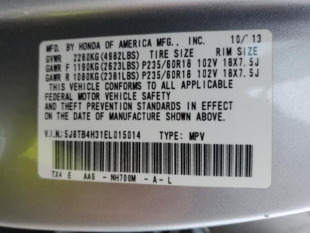 Photo 13 VIN: 5J8TB4H31EL015014 - ACURA RDX 