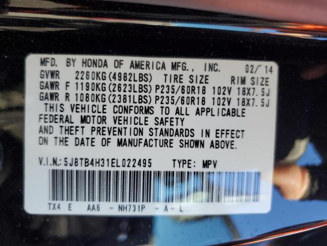 Photo 12 VIN: 5J8TB4H31EL022495 - ACURA RDX 