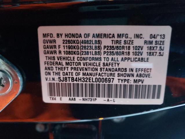 Photo 9 VIN: 5J8TB4H32EL000697 - ACURA RDX 