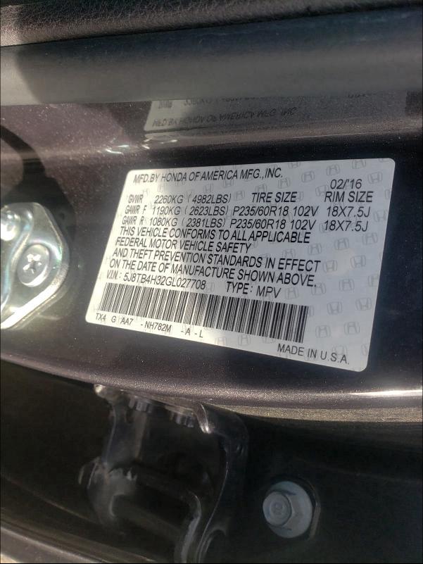 Photo 9 VIN: 5J8TB4H32GL027708 - ACURA RDX 