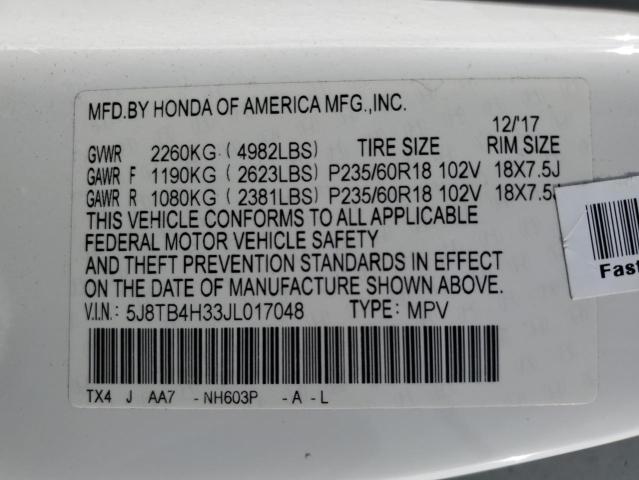 Photo 12 VIN: 5J8TB4H33JL017048 - ACURA RDX 