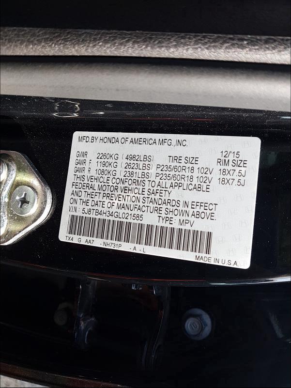 Photo 9 VIN: 5J8TB4H34GL021585 - ACURA RDX 