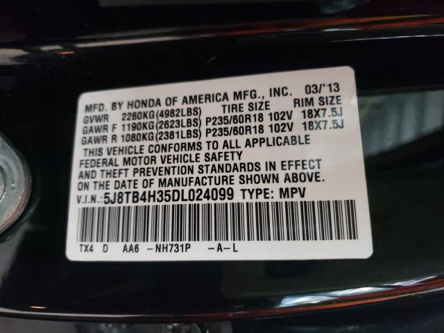 Photo 9 VIN: 5J8TB4H35DL024099 - ACURA RDX 