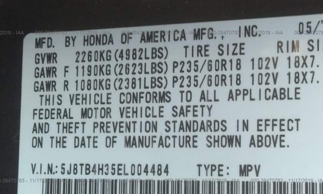 Photo 8 VIN: 5J8TB4H35EL004484 - ACURA RDX 