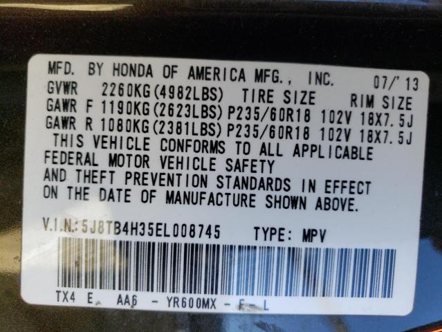 Photo 12 VIN: 5J8TB4H35EL008745 - ACURA RDX 